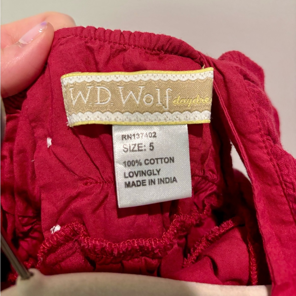 Well Dressed Wolf Red Ruffle Dress - Picture 4 of 4